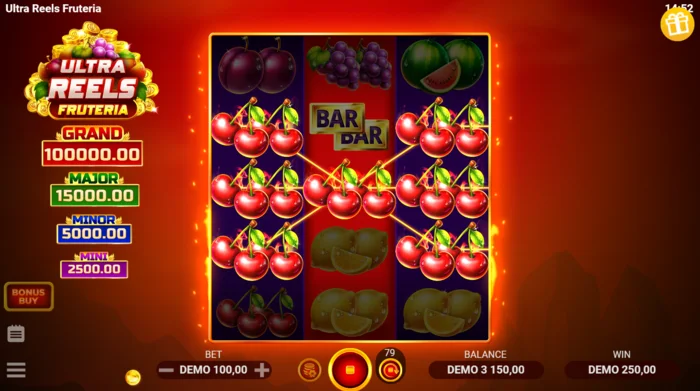 Ultra Reels Fruteria – kombinatsiooni langemine kirssidega